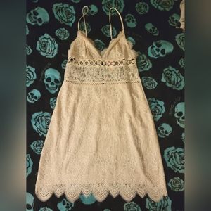 Victoria’s Secret Ivory Lace Lingerie Slip Dress